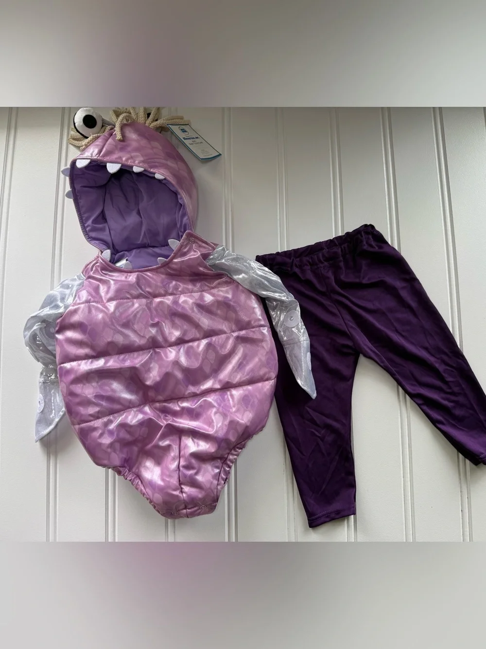 Pottery Barn Kids Disney Pixar Monsters Inc Boo Baby Costume 12-24 18 M NEW